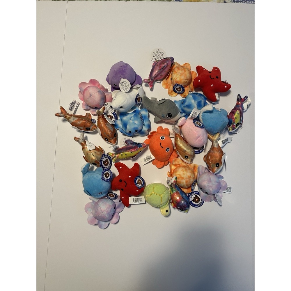 Small Sea Animal Plush Toys - Great For Halloween Trick or Treaters (26 ea) - Picture 3 of 7